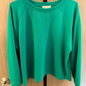 Zenana Green Women's Scuba Sweatshirt